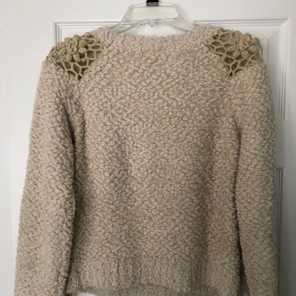 Anthropologie Cream Textured Sweater - Picture 5 of 5